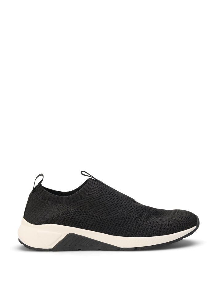 Slip-on sneaker met wijde pasvorm, Black, Packshot