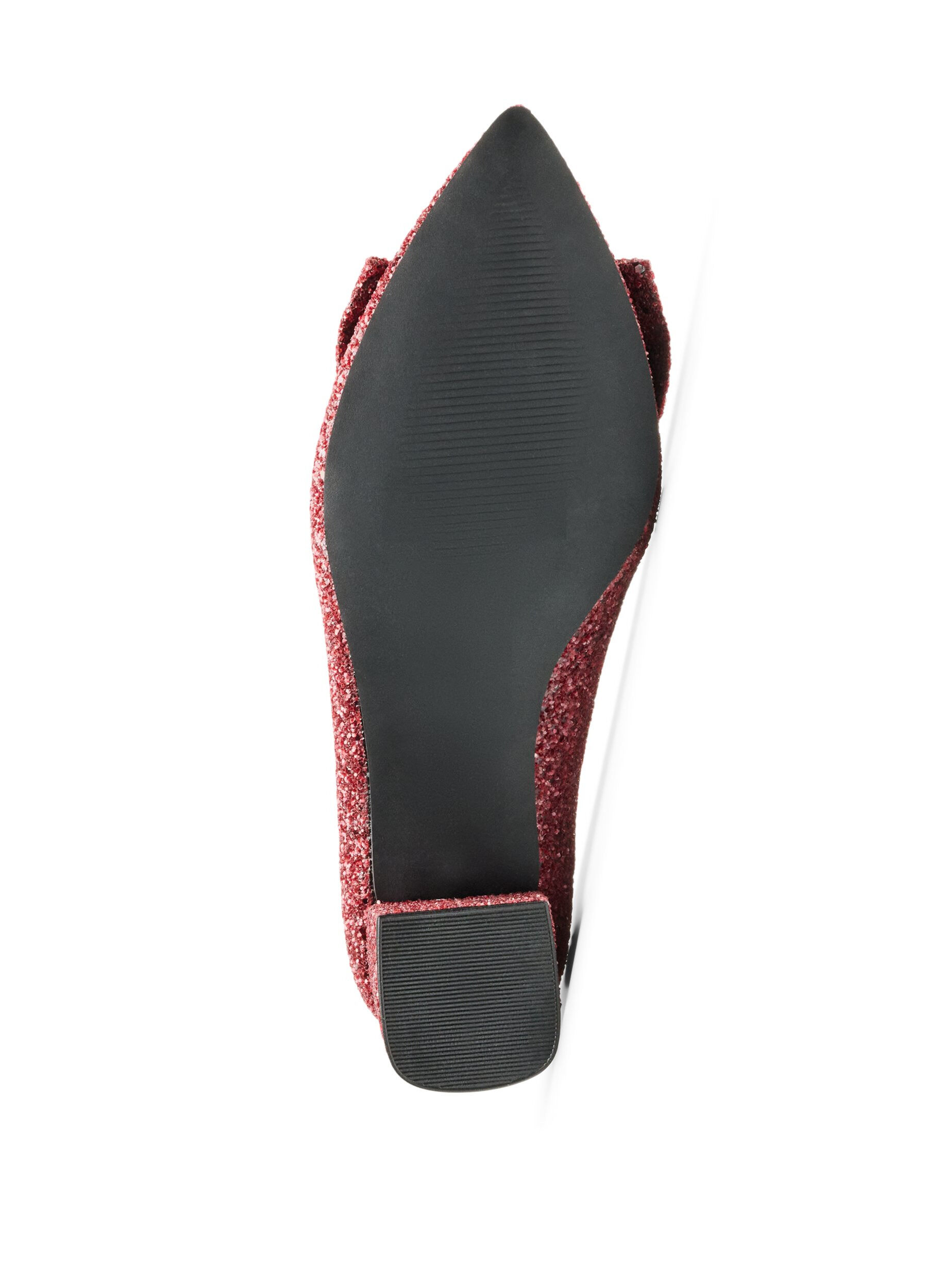 ZizziGlitterschoen met strik, Rood, Packshot image number 4