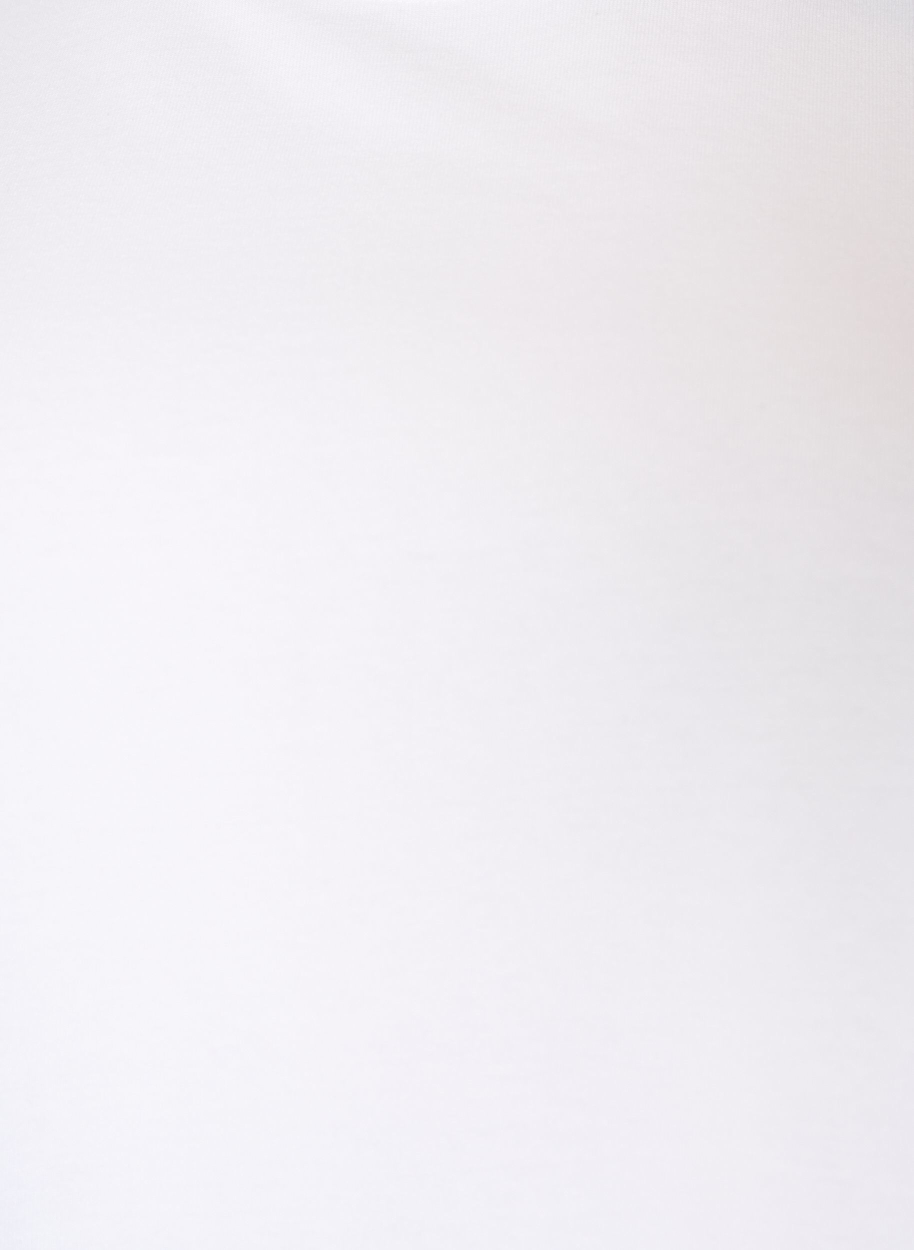 ZizziBoxy katoenen T-shirt, Wit, Packshot image number 2
