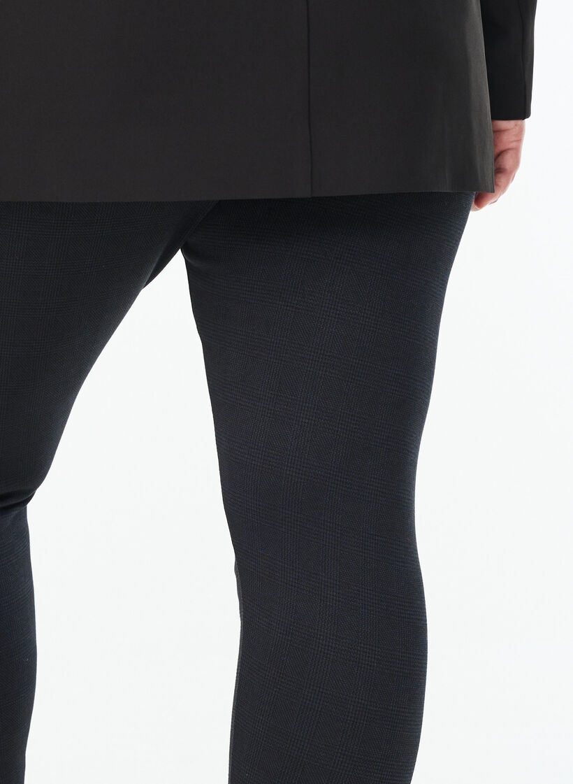 Patroonleggings met een reguliere taille, Zwart, Model image number 3