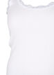 Haut avec bordure en dentelle, Blanc, Packshot image number 2