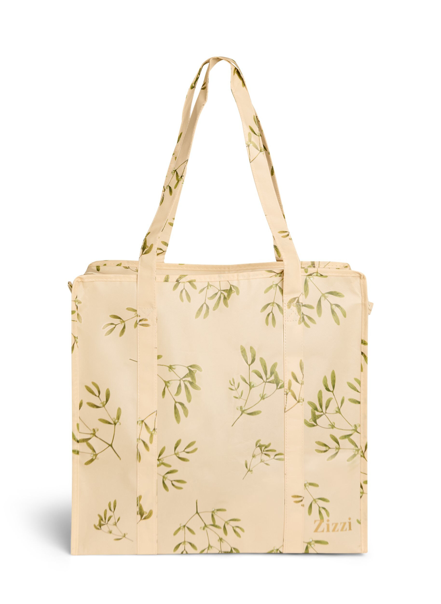 ZizziShoppingtas met ritssluiting, Beige, Packshot image number 1
