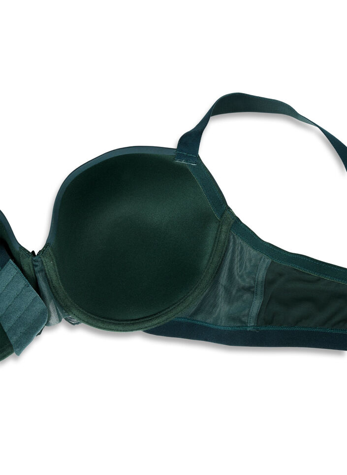 Voorgevormde bh met mesh, Groen, Packshot image number 3