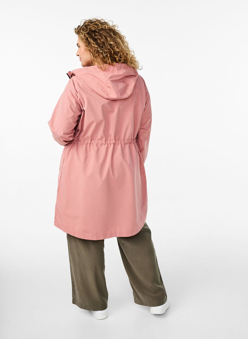 FLASH - Lichtgewicht parka met een capuchon, Roze, Model image number 2