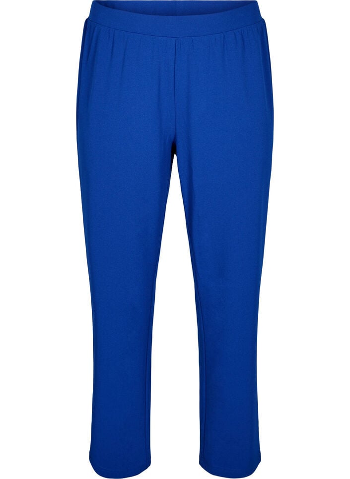FLASH - Broek met rechte pasvorm, Blauw, Packshot image number 0