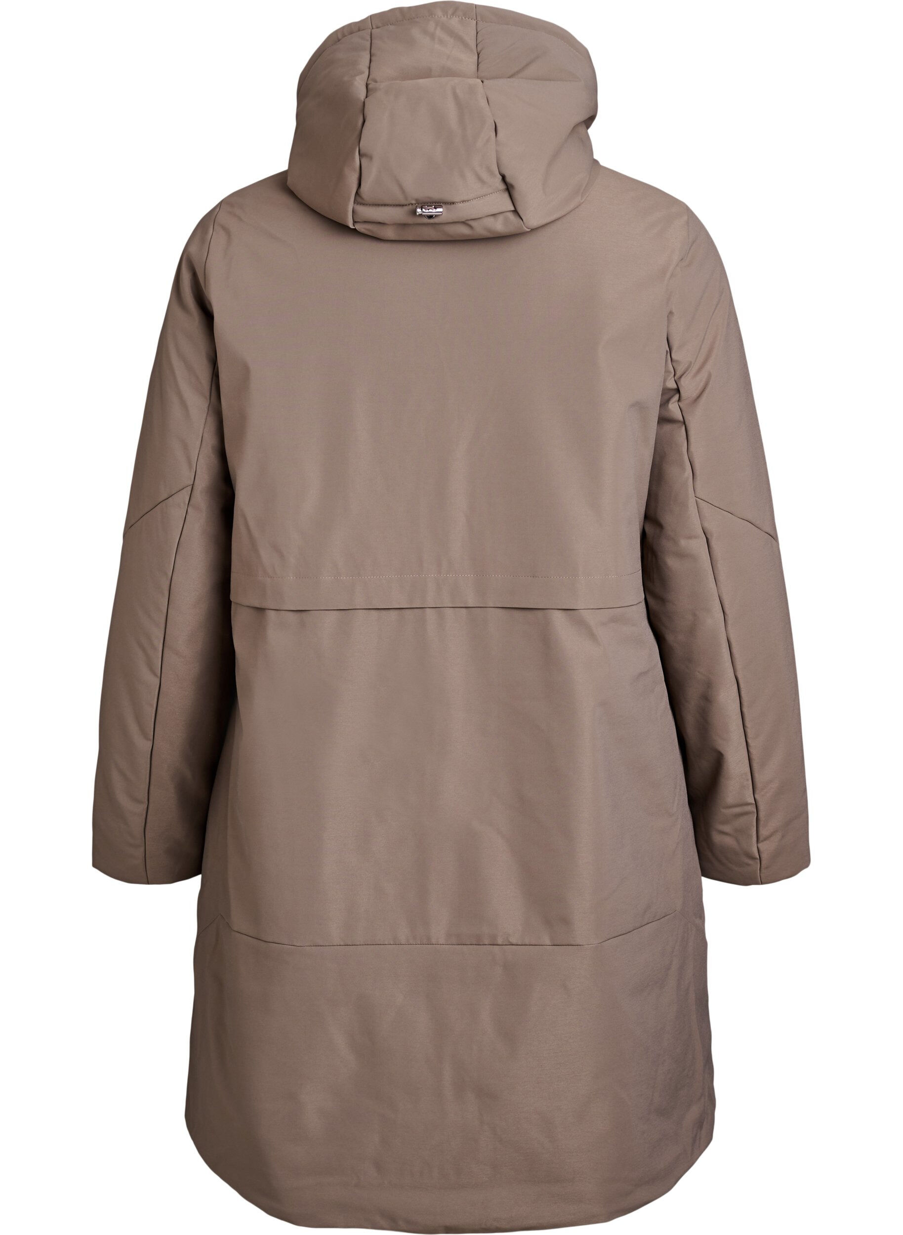 ZizziWinterjas met verstelbare taille, Bruin, Packshot image number 1