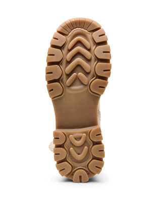 ZizziWide fit – Chunky laars in imitatiesuède, Doeskin, Packshot image number 5
