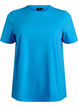 Basic katoenen T-shirt met ronde hals, Blauw, Packshot image number 0
