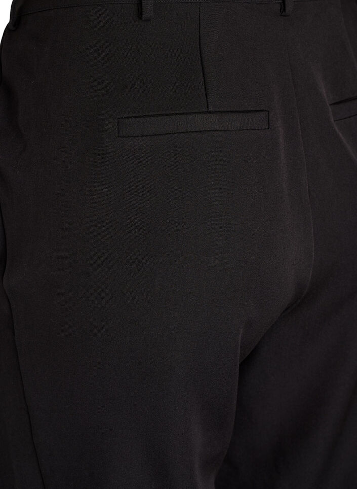 Dressebroek met hoge taille en rechte pijpen, Zwart, Packshot image number 3