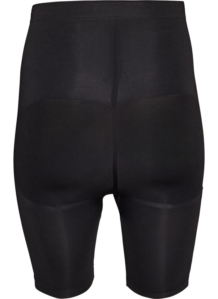Shapewear short met medium ondersteuning en een hoge taille, Zwart, Packshot image number 1