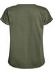 T-shirt met korte mouwen van katoenmix, Groen, Packshot image number 1