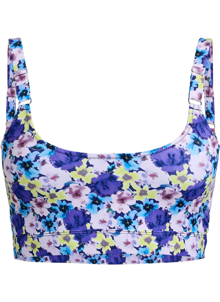 Bikinitop met verstelbare bandjes, Paars, Packshot image number 0