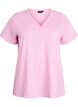 T-shirt met knoopdetail, Roze, Packshot image number 0