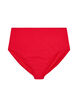 Solidkleurige high-waist bikinibroekje, Rood, Packshot image number 0