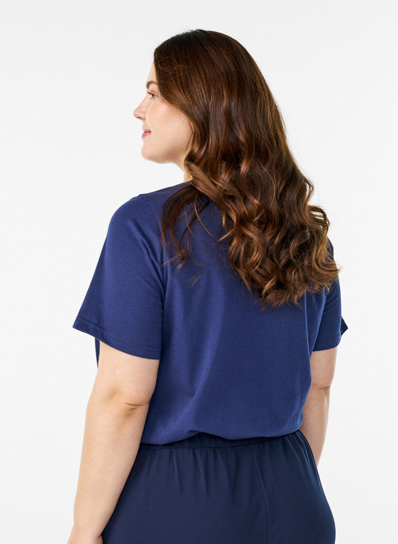 FLASH - T-shirt met print, Blauw, Model image number 2