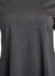 Jersey jurk met korte mouwen en A-lijn., Grijs, Packshot image number 2