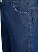 Wijde jeans met studs en een high waist, Blauw, Packshot image number 2