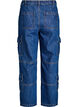 High waist cargo jeans, Blauw, Packshot image number 1