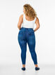 Gecropte Amy jeans met ritssluiting details, Blauw, Model image number 1
