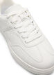 Wide fit - Sneakers met stiksel details, Wit, Packshot image number 3