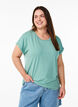Los T-shirt met ronde hals, Blauw, Model image number 0