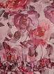 Midi-jurk met bloemenprint met ruches en doorschijnende mouwen, Roze, Packshot image number 2