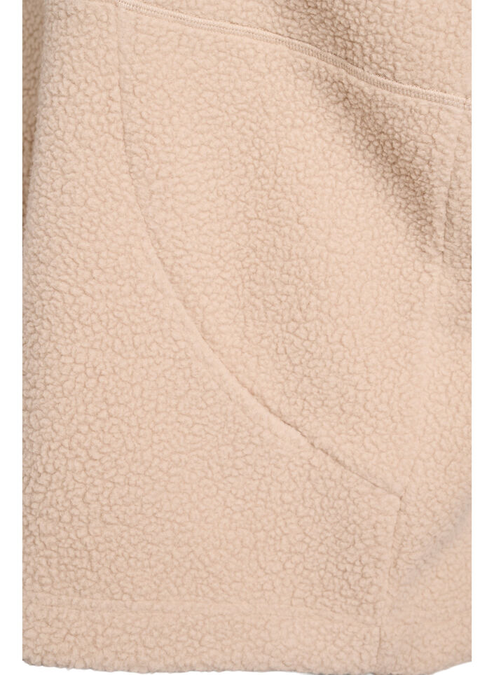 Teddy vest met zakken, Beige, Packshot image number 3