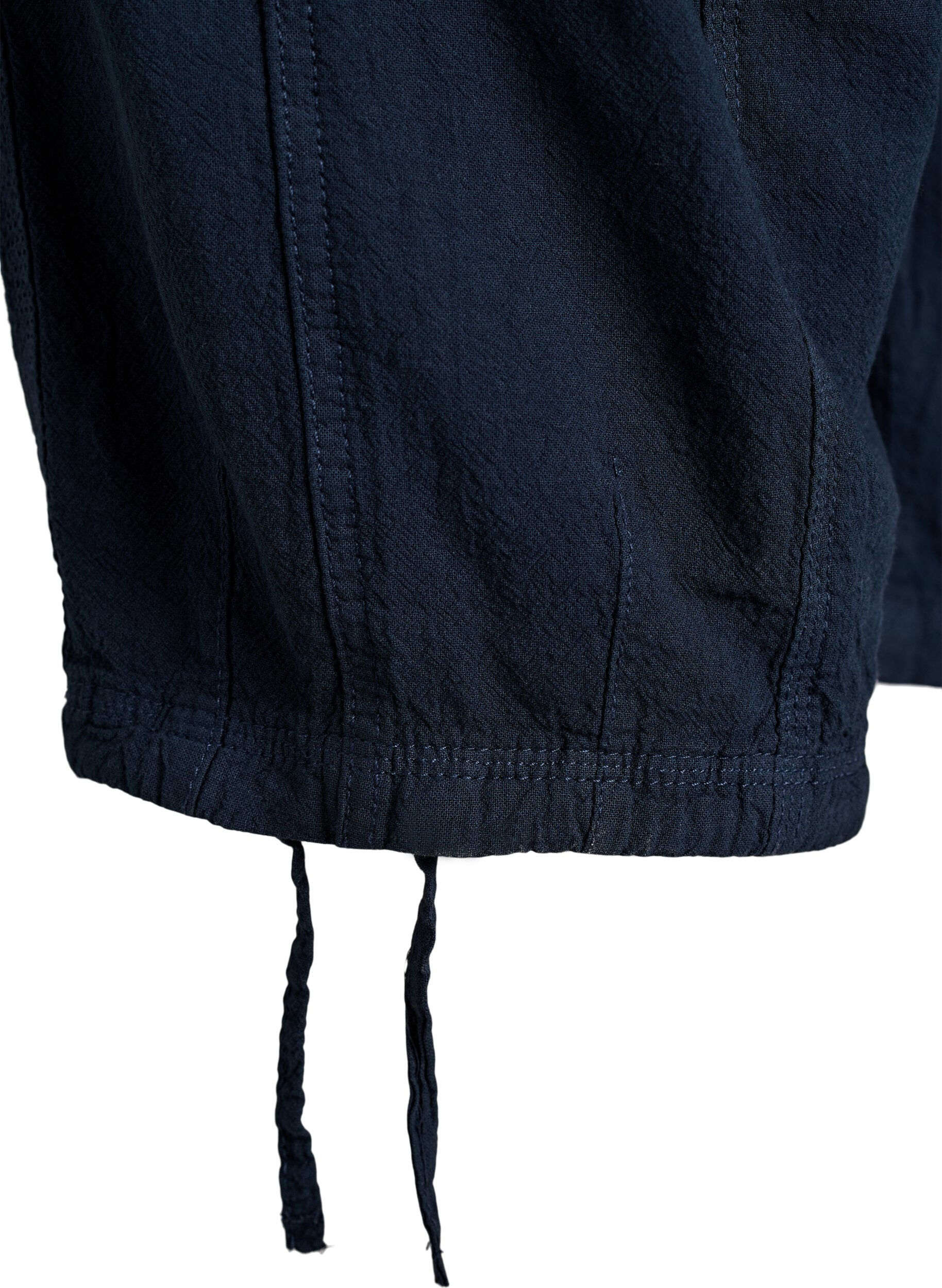 ZizziKatoenen Capri-broek, Blauw, Packshot image number 3