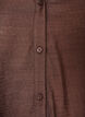 Viscose shirt met geborduurde mouwen, Bruin, Packshot image number 2