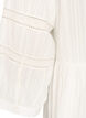 Tuniek met details van oogjesborduurwerk en 3/4 mouwen, Vanille, Packshot image number 3