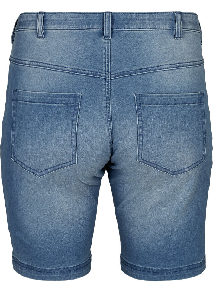 Korte broek Emily, slim fit met normale taille, Blauw, Packshot image number 1