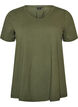 Effen basic T-shirt van katoen, Groen, Packshot image number 0