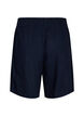 Shorts met hoge taille in linnen en viscose, Blauw, Packshot image number 1