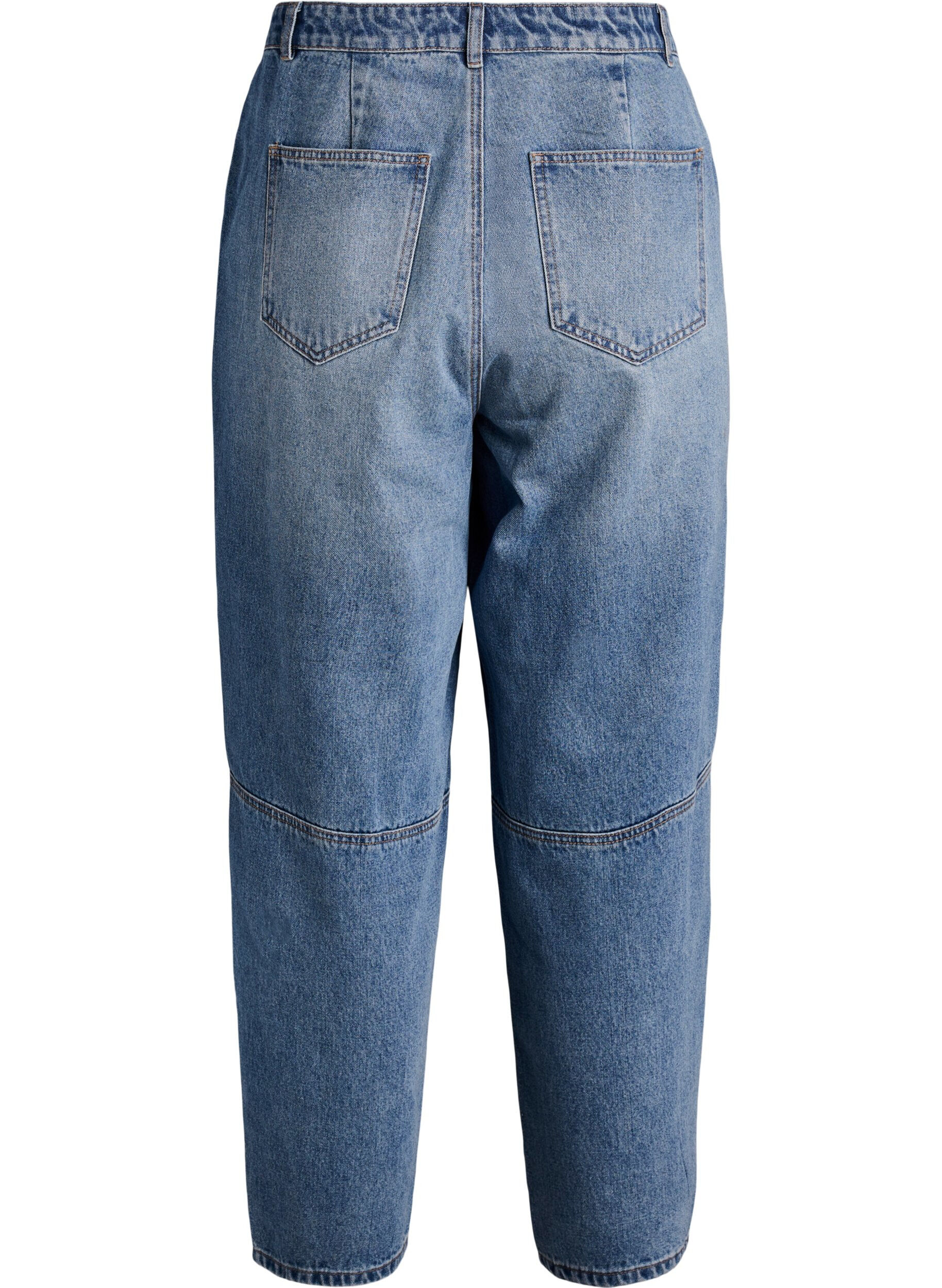 ZizziHigh waist barrel jeans, Blauw, Packshot image number 1