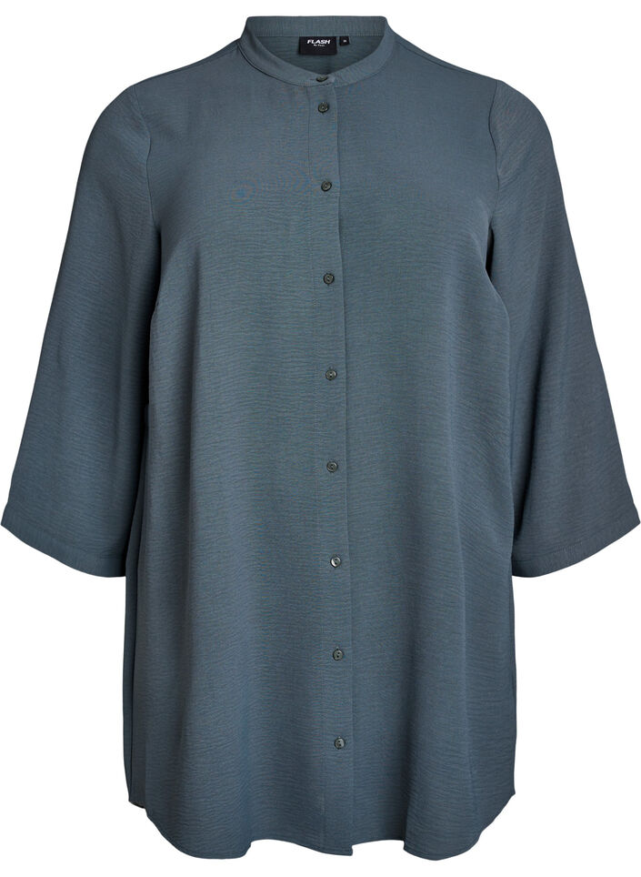 Tuniek met 3/4 mouwen, Groen, Packshot image number 0