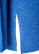Gebreide trui met een diagonaal patroon en raglanmouwen, Blauw, Packshot image number 3