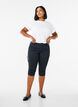 Slim fit capri jeans met zakken, Zwart, Model image number 0
