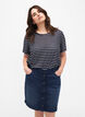 Denim rok met knoopsluiting, Blauw, Model image number 0