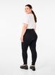 Stretchy jeggings met hoge taille, Black, Model image number 1