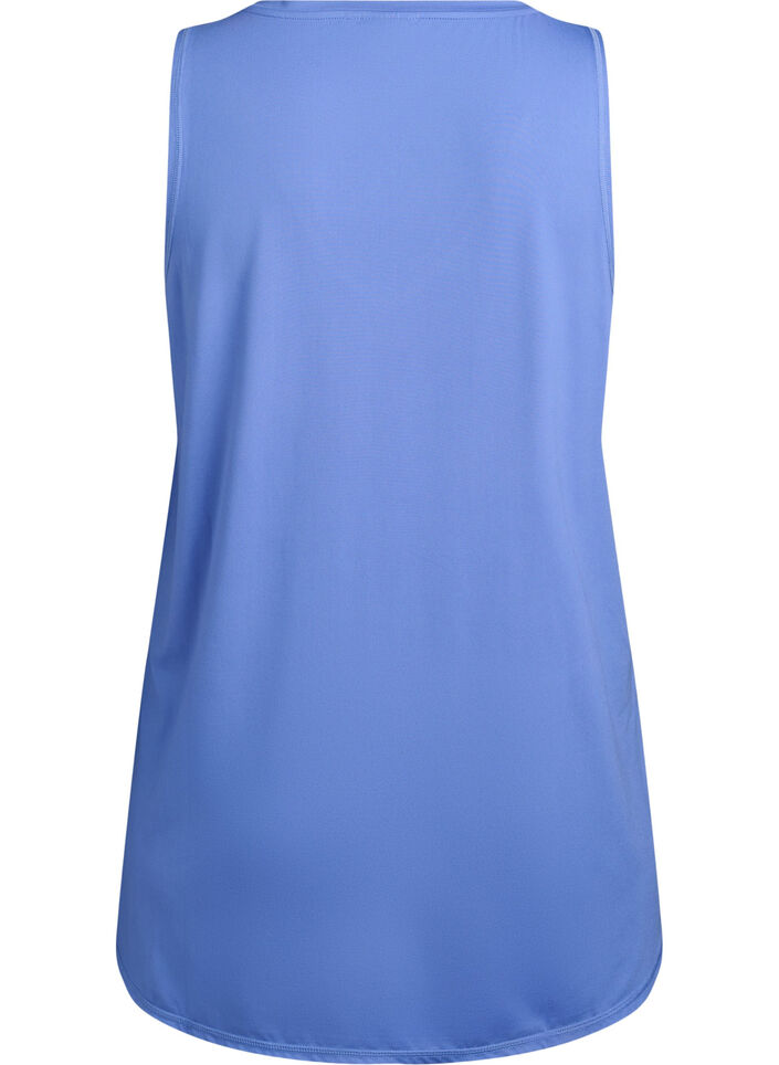 Workout top met V-hals, Blauw, Packshot image number 1