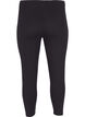 Basic 3/4 legging in viscose, Zwart, Packshot image number 1