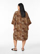 Kimono en viscose avec manches 3/4, Marron, Model image number 2