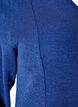 Jersey blouse met een geribde textuur en een A-lijn pasvorm, Blauw, Packshot image number 3