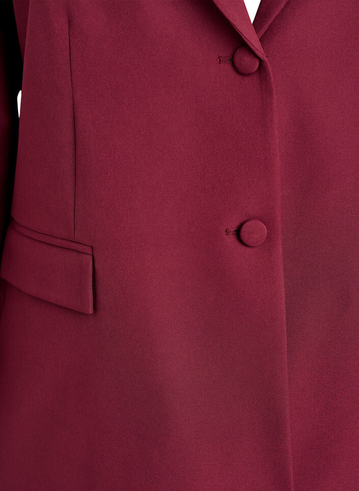 Blazer classique avec fermeture &agrave; boutons, Bordeaux, Packshot image number 2