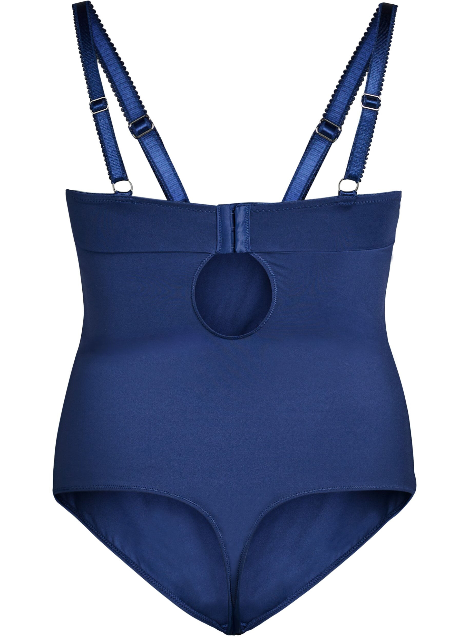 ZizziBodystocking met beugels en kanten details, Blauw, Packshot image number 1