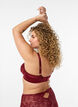Full coverage bh in glanzend microvezel, Donker Bordeaux, Model image number 2