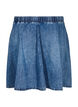 Korte denim skaterrok, Blauw, Packshot image number 1