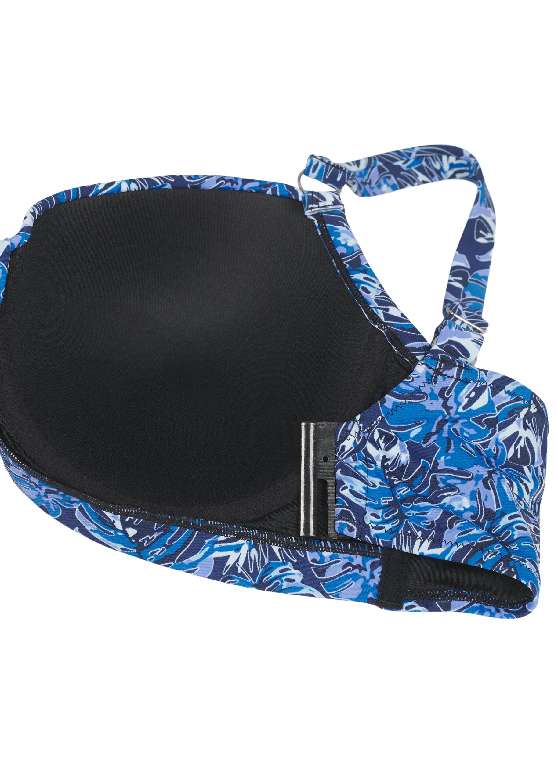ZizziBikinitop met beugel en patroon, Blauw, Packshot image number 3