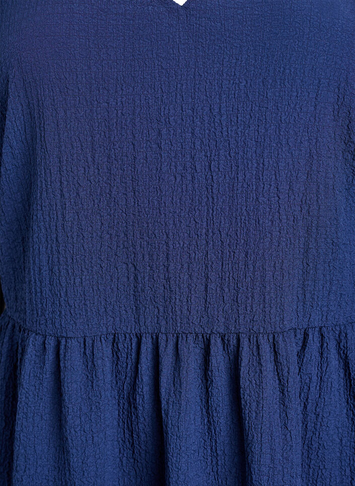Korte A-lijn jurk, Blauw, Packshot image number 2