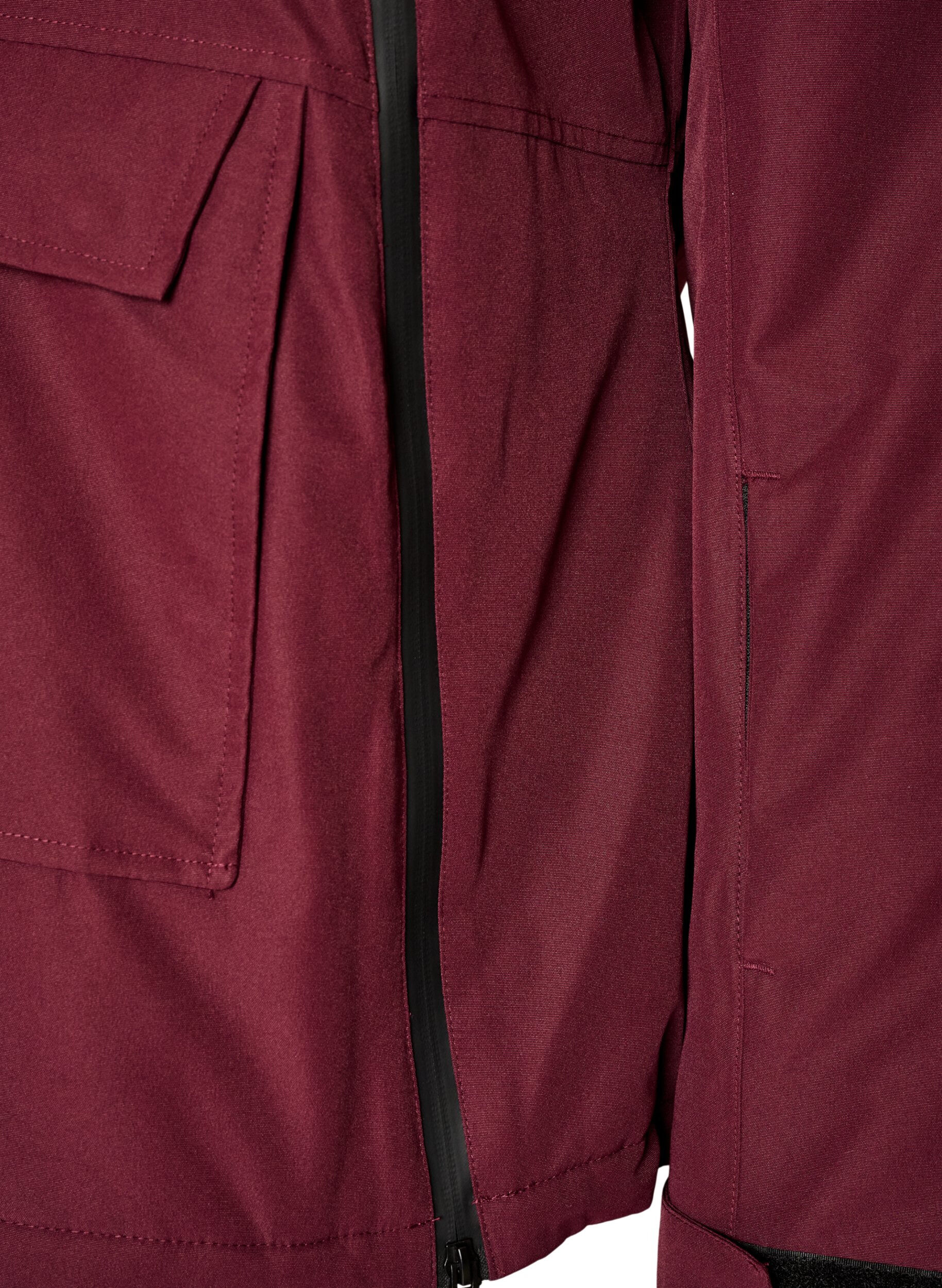 ZizziFunctionele ski-anorak met capuchon, Rood, Packshot image number 3